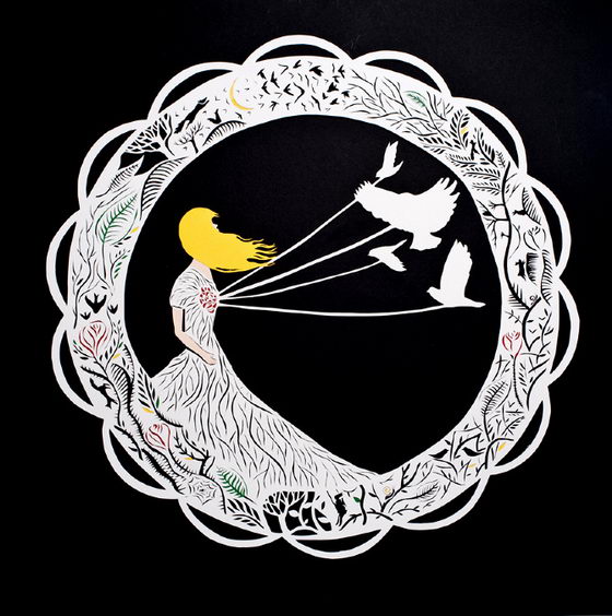 Fairy Tales and Childhood Inspired Paper Art by Sarah Dennis