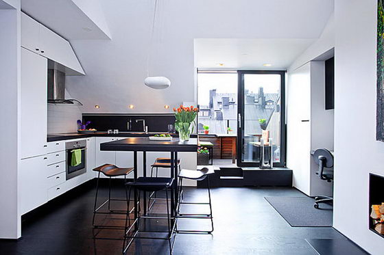 Space-efficient Lovely 54 Sqm Scandinavian apartment Design