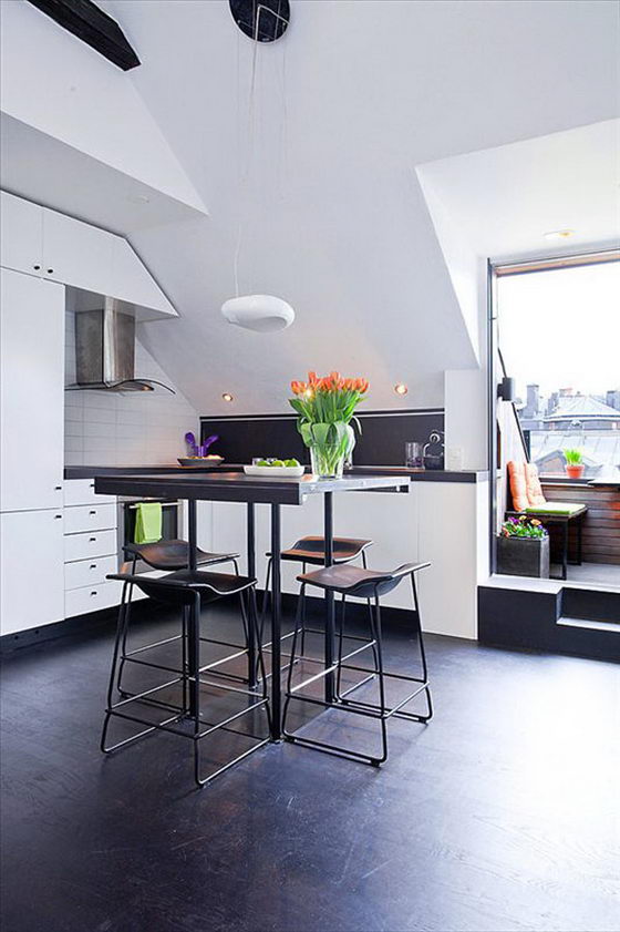 Space-efficient Lovely 54 Sqm Scandinavian apartment Design