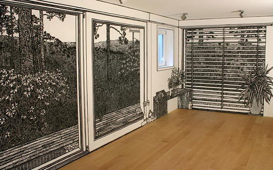 Incredibly Intricate Wall Drawings by Charlotte Mann