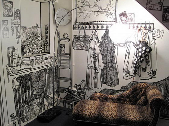 Incredibly Intricate Wall Drawings by Charlotte Mann