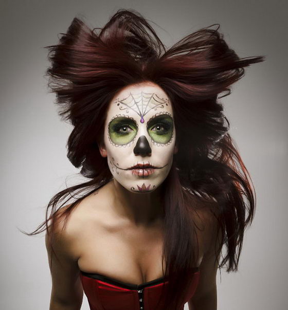 17 Amazing Día de los Muertos Sugar Skull Make-up Art