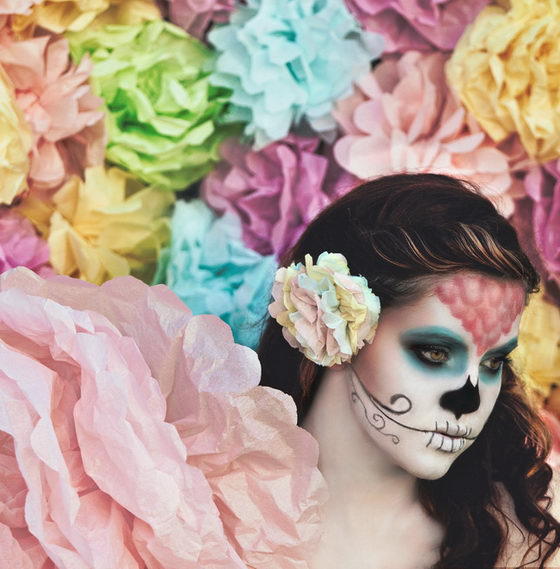 17 Amazing Día de los Muertos Sugar Skull Make-up Art