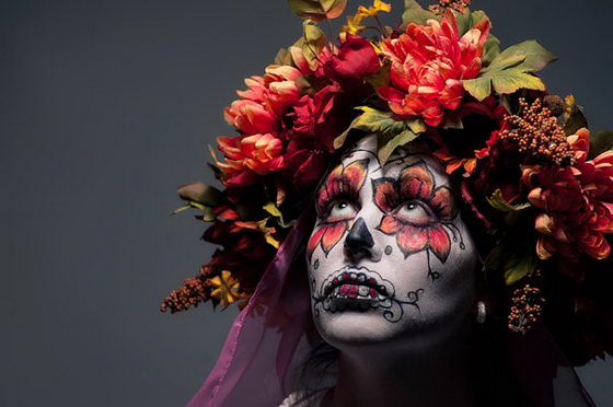 17 Amazing Día de los Muertos Sugar Skull Make-up Art