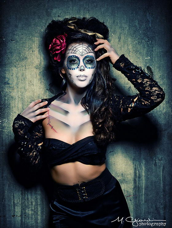 17 Amazing Día de los Muertos Sugar Skull Make-up Art