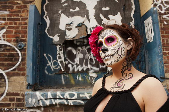 17 Amazing Día de los Muertos Sugar Skull Make-up Art