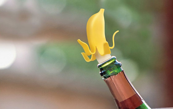 Yellow & Green Corn Amiaus 2 Pack Novelty Funny Plastic Wine Bottle Stopper 