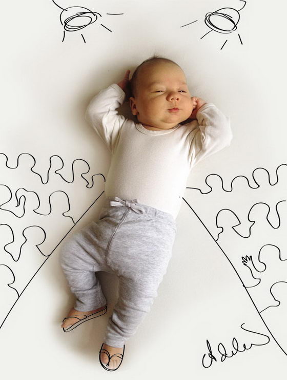 When My Baby Dreams: Whimsical Baby Napping Photos