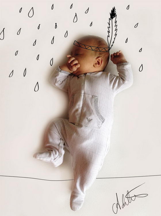 When My Baby Dreams: Whimsical Baby Napping Photos