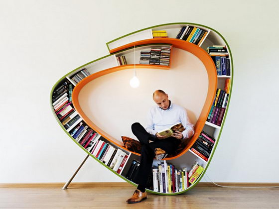 Bookworm: a Creative Bookcase by Atelier 010