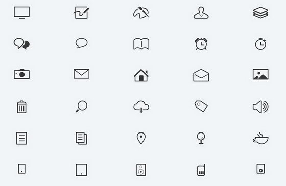 Friday Giveaway: 18 Free Minimal Icon Sets