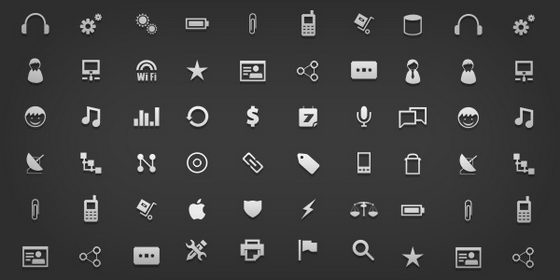 free vector flat business icons minimal black