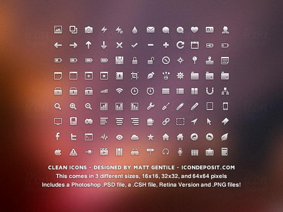 Friday Giveaway: 18 Free Minimal Icon Sets