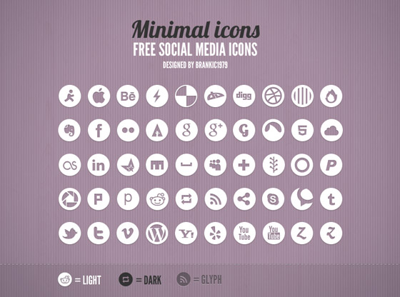 Friday Giveaway: 18 Free Minimal Icon Sets