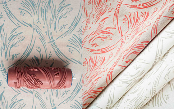 Patterned Paint Rollers: Create Classic Wallpaper via Painting