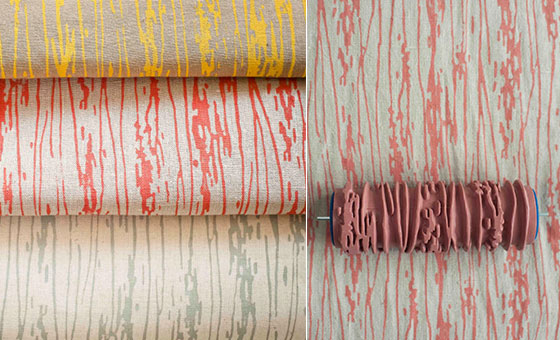 Patterned Paint Rollers: Create Classic Wallpaper via Painting - Design Swan