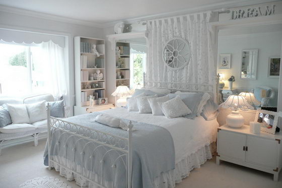 Elegant white bedroom deals furniture