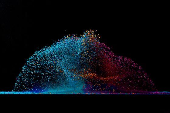 Sound Visualization: Dancing Colors by Fabian Oefner