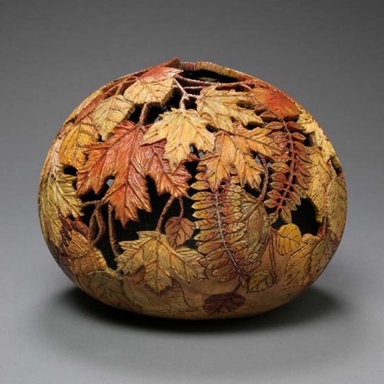 Amazing Gourd Carving Art by Marilyn Sunderland