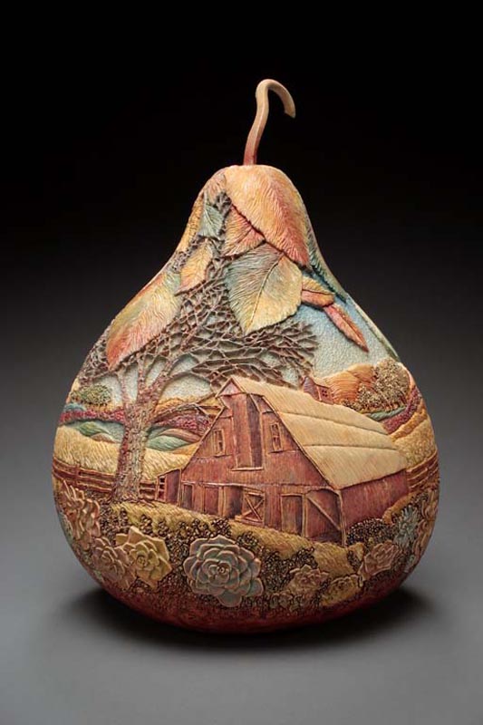 Amazing Gourd Carving Art by Marilyn Sunderland – Design Swan