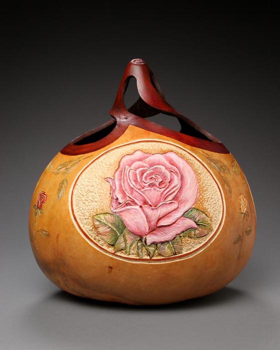 Amazing Gourd Carving Art by Marilyn Sunderland