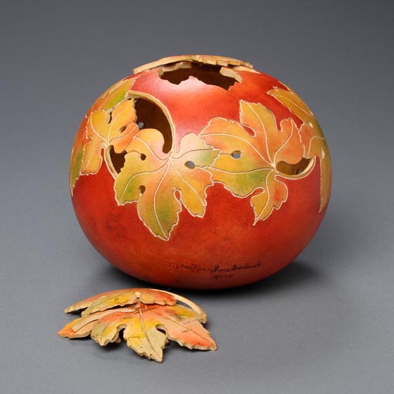 Amazing Gourd Carving Art by Marilyn Sunderland