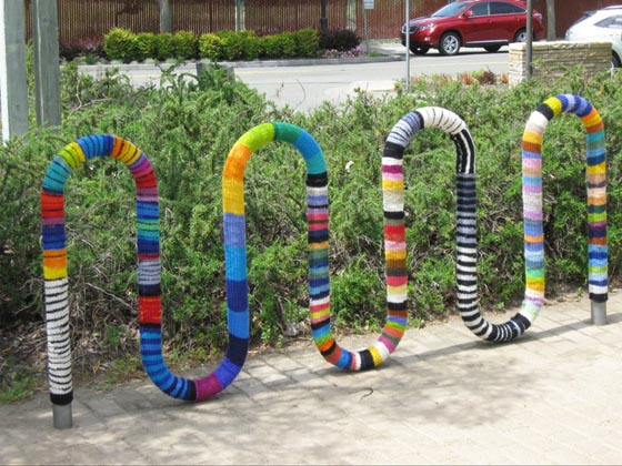 18 Awesome Yarn bombing Examples