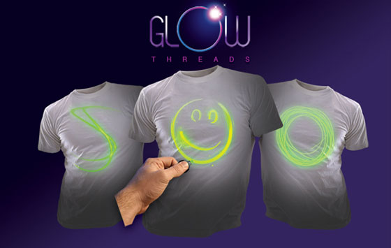 Laser Shirt: Fully Interactive Glow T-Shirt