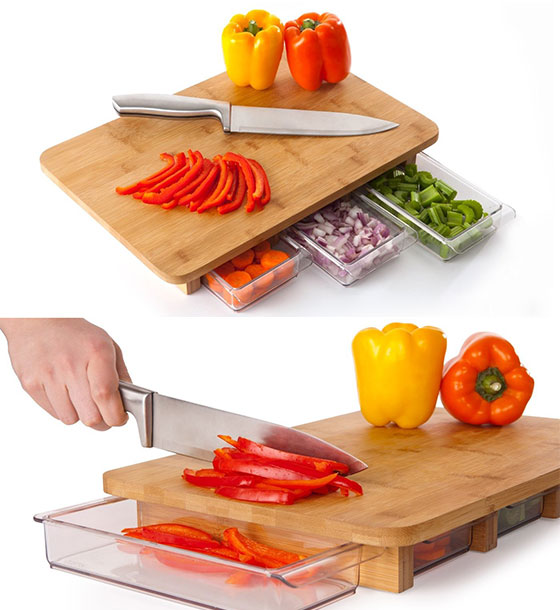 3 Piece Kitchen Cutting Mats Multipurpose Vegetable Chopping Board