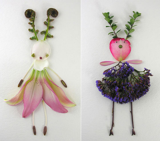 Flower Girls: Lovely Girls Created from Flowers and Plants