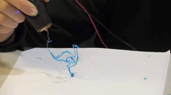 Draw in the air with the silver Nano 3D Printing Pen from 3D&Print