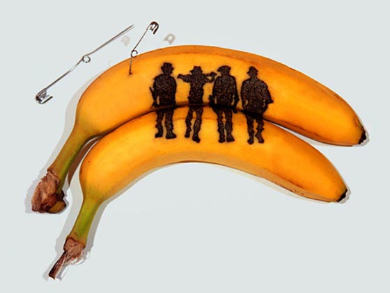 Creative Banana Peel Illustration