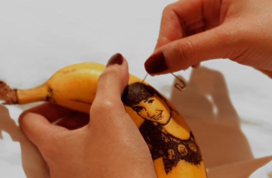 Creative Banana Peel Illustration