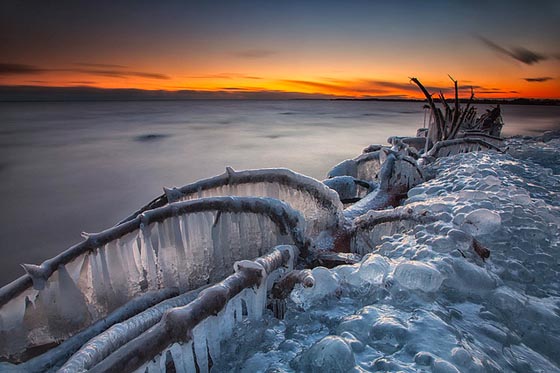 Incredible Photography of Frozen Lake Shore