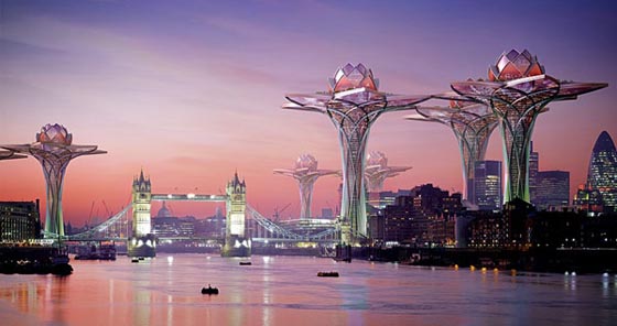 City in the Sky: a Futuristic Lotus-Shaped Oasis Tower