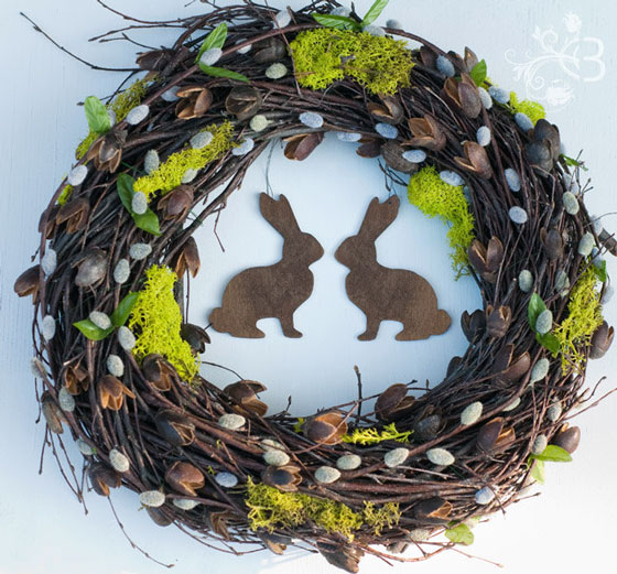 8 Beautiful Handmade Easter Wreathes Found on Etsy