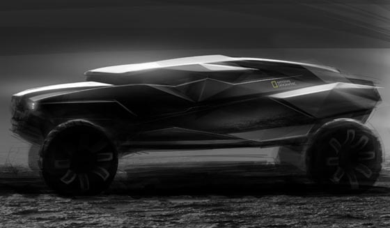 2035 ZAIRE All-terrain Concept Car, Perfect for Photography Team