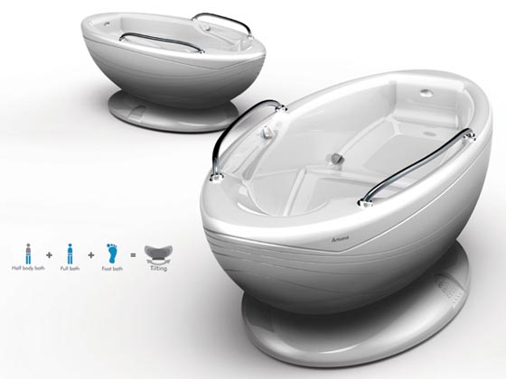 Multi-function Water-saving Bathtub Design