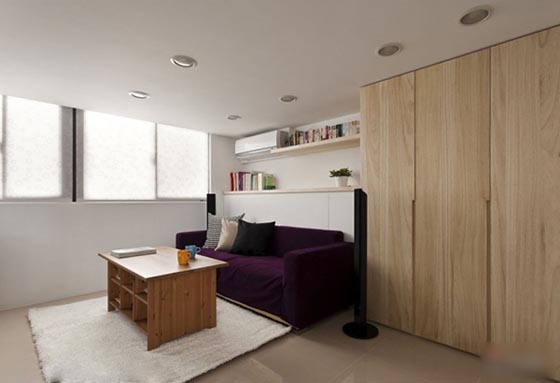 Smartly Designed Small Apartment Maximize the Utilization of Space
