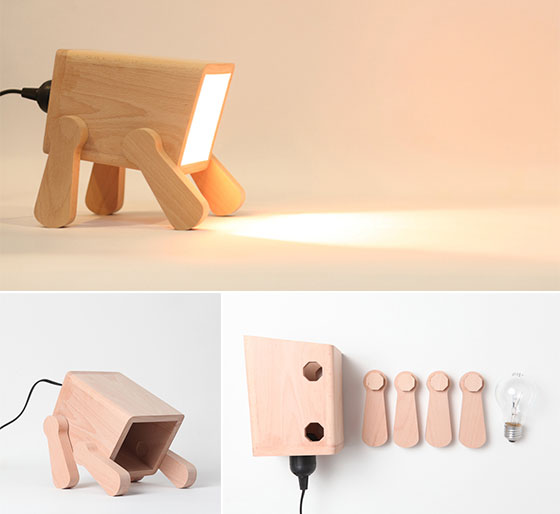 Go Nature 9 Creative And Cool Wooden Lamp Designs Design Swan