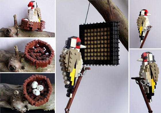 LEGO Bird: Cute Birds Made from LEGO Bricks by Thomas Poulsom