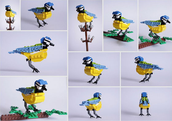 LEGO Bird: Cute Birds Made from LEGO Bricks by Thomas Poulsom