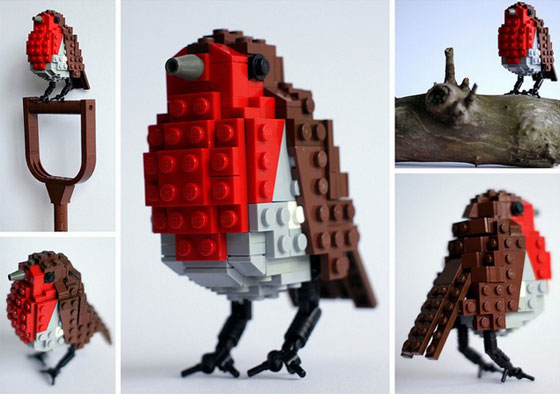 LEGO Bird: Cute Birds Made from LEGO Bricks by Thomas Poulsom