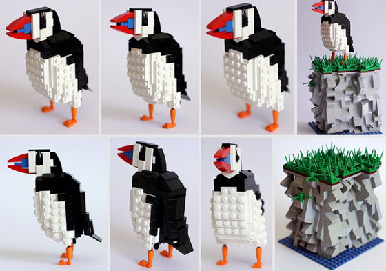 LEGO Bird: Cute Birds Made from LEGO Bricks by Thomas Poulsom