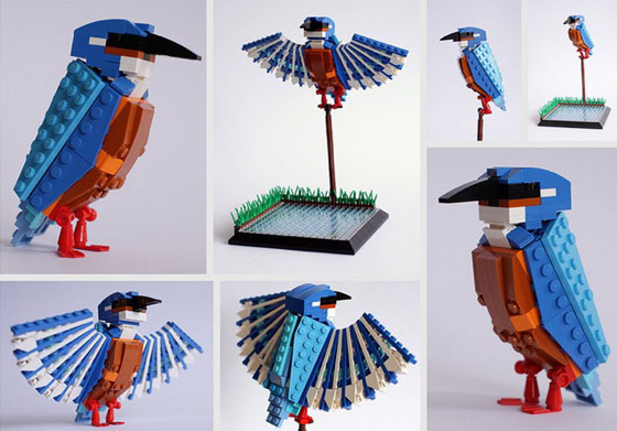 LEGO Bird: Cute Birds Made from LEGO Bricks by Thomas Poulsom