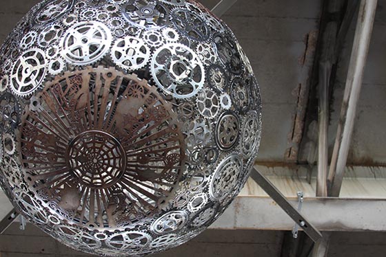 Unusual Chandeliers Transformed from Recycled Bike Parts