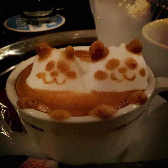 3D Latte Art: Foamy Milk Sculptures by Kazuki Yamamoto