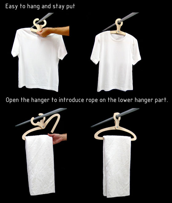 5 Cool and Innovative Clothes Hanger Designs