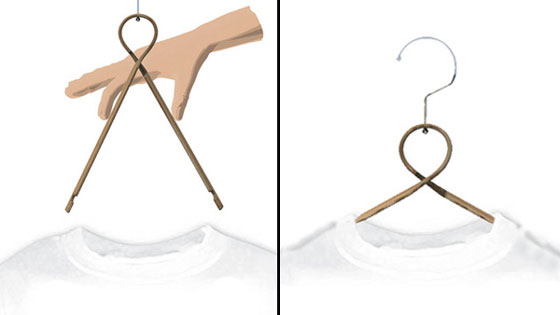 5 Cool and Innovative Clothes Hanger Designs