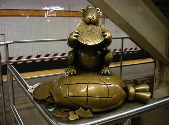 Life Underground: 100 + Whimsical Bronze Sculptures Occupy the NYC Subway